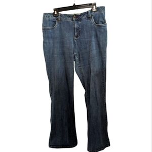 Smith's Dark Wash Boot cut Jeans Size 14 (36x31) Stretch